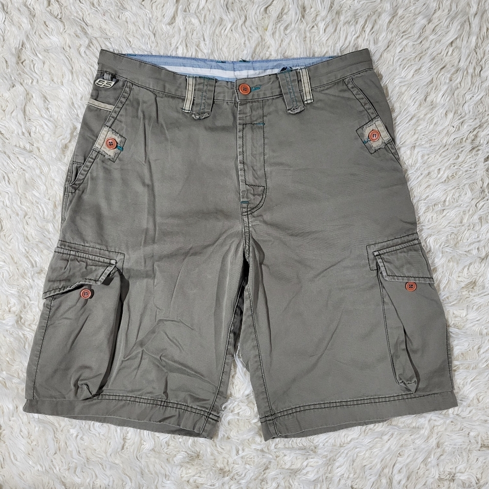 Fifty Five DSL [55DSL] Mens Rare Cargo Shorts Size 32